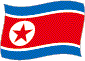 Flag of North Korea flickering image