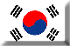 Flag of Korea emboss image