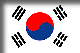 Flag of Korea drop shadow image