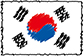 Flag of Korea handwritten image