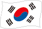 Flag of Korea flickering image