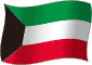 Flag of Kuwait flickering gradation image