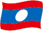 Flag of Laos flickering image