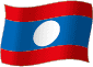 Flag of Laos flickering gradation image