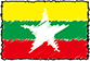 Flag of Myanmar handwritten image
