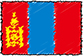 Flag of Mongolia handwritten image