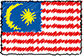 Flag of Malaysia handwritten image