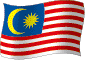 Flag of Malaysia flickering gradation image