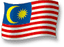 Flag of Malaysia flickering gradation shadow image