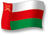 Flag of Oman flickering gradation shadow image