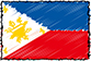 Flag of Philippines handwritten image