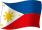 Flag of Philippines flickering gradation image