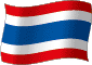 Flag of Thailand flickering gradation image