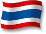 Flag of Thailand flickering gradation shadow image