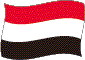 Flag of Yemen flickering image