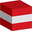 Flag of Austria image [Cube]