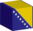 Flag of Bosnia and Herzegowina image [Cube]