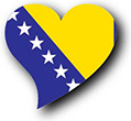 Flag of Bosnia and Herzegowina image [Heart2]
