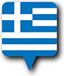 Flag of Greece image [Round pin]