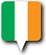 Flag of Ireland image [Round pin]
