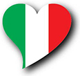 Flag of Italy image [Heart2]