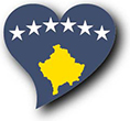 Flag of Kosovo image [Heart2]
