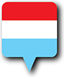 Flag of Luxembourg image [Round pin]