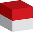 Flag of Monaco image [Cube]