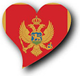 Flag of Montenegro image [Heart2]