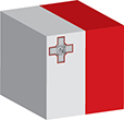 Flag of Malta image [Cube]