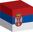 Flag of Serbia image [Cube]