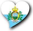 Flag of San Marino image [Heart2]