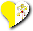Flag of Vatican City image [Heart2]