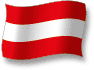 Flag of Austria flickering gradation shadow image
