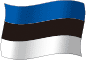Flag of Estonia flickering gradation image