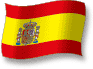 Flag of Spain flickering gradation shadow image