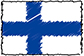Flag of Finland handwritten image