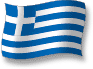 Flag of Greece flickering gradation shadow image