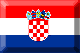 Flag of Croatia emboss image