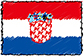 Flag of Croatia handwritten image