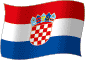 Flag of Croatia flickering gradation image