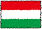 Flag of Hungary handwritten image