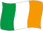 Flag of Ireland flickering image