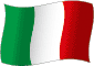Flag of Italy flickering gradation image