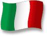 Flag of Italy flickering gradation shadow image