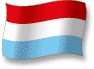 Flag of Luxembourg flickering gradation shadow image