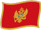 Flag of Montenegro flickering image