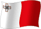 Flag of Malta flickering gradation image