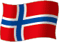 Flag of Norway flickering gradation image
