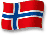 Flag of Norway flickering gradation shadow image